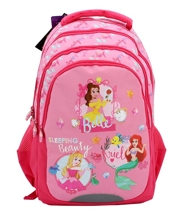Ghiozdan Disney pentru fetite, 4 compartimente, clasele primare, inaltime 46 cm - imagine 4